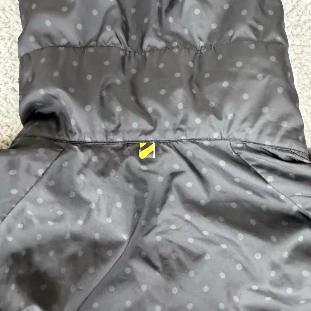 Nike Jacket Women's Large Black T/F Printed Wind‎ Runner Hooded Full Zip Active